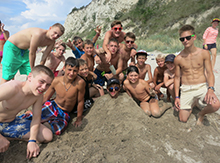 Мы много времени проводили на пляже!